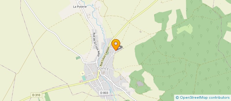 localisation de l'entreprise MONSIEUR MARC BOURRE  COINCY