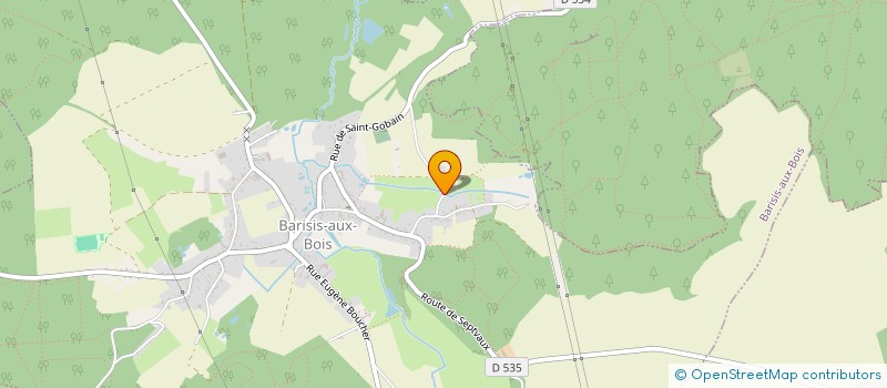 localisation de l'entreprise MONSIEUR MARC BOURRIER  BARISIS-AUX-BOIS
