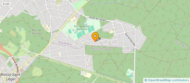 localisation de l'entreprise MONSIEUR MARC BOUSSARD  SUCY-EN-BRIE