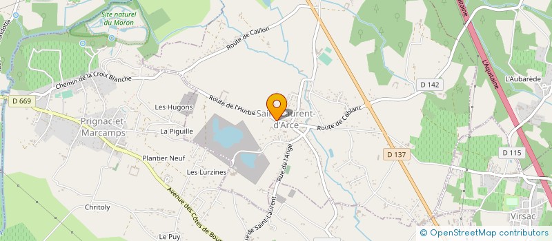 localisation de l'entreprise MONSIEUR MARC BOUSSEAU  SAINT LAURENT D'ARCE