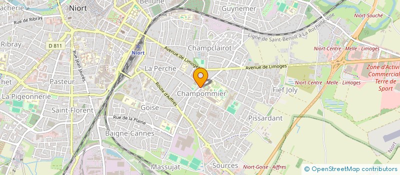 localisation de l'entreprise MONSIEUR MARC BOUTEILLE  NIORT