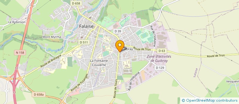 localisation de l'entreprise MONSIEUR MARC BOUTEILLER  FALAISE