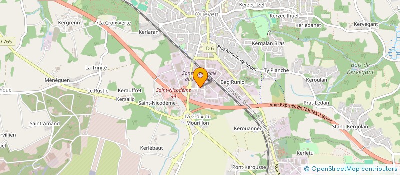 localisation de l'entreprise MONSIEUR MARC BOUTRUCHE  QUEVEN