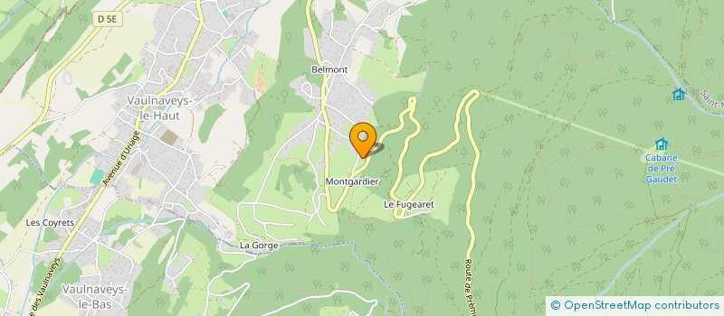 localisation de l'entreprise MONSIEUR MARC BOUVIER  VAULNAVEYS-LE-HAUT