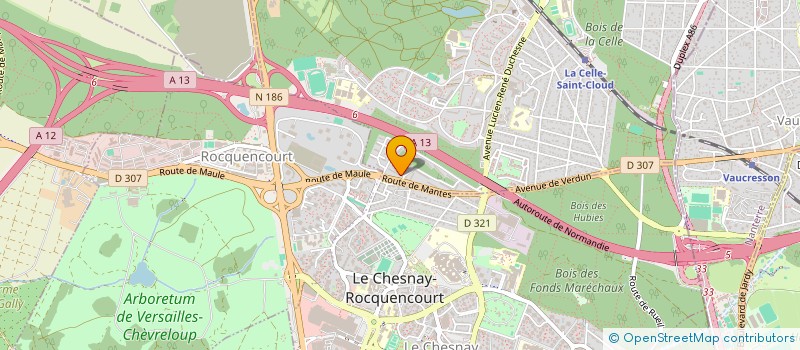 localisation de l'entreprise MONSIEUR MARC BOUVIER  LA CELLE-SAINT-CLOUD