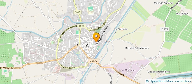 localisation de l'entreprise MONSIEUR MARC BRAJON à SAINT-GILLES