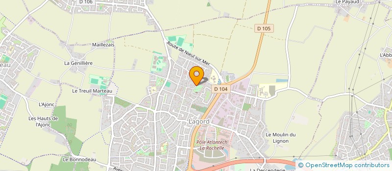 localisation de l'entreprise MONSIEUR MARC BREANT  LAGORD