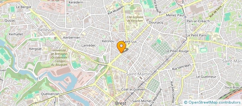 localisation de l'entreprise MONSIEUR MARC BREDEL à BREST