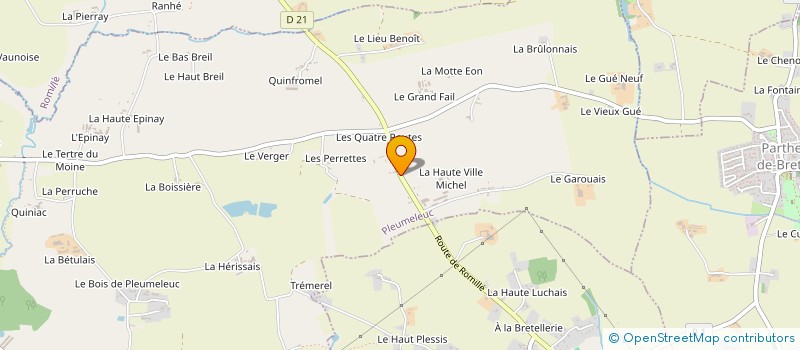 localisation de l'entreprise MONSIEUR MARC BREDOUX  PLEUMELEUC