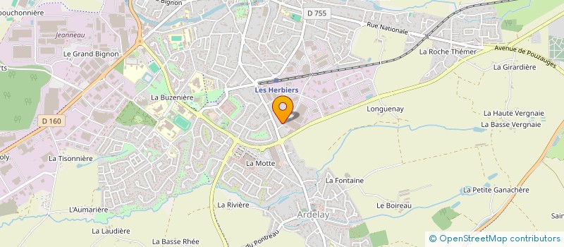 localisation de l'entreprise MONSIEUR MARC BREGEON à LES HERBIERS