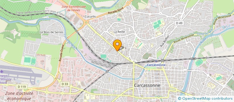 localisation de l'entreprise MONSIEUR MARC BREMAUD à CARCASSONNE