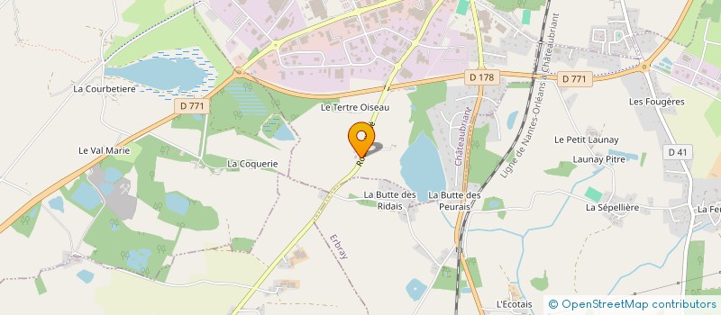 localisation de l'entreprise MONSIEUR MARC BRETON à CHATEAUBRIANT