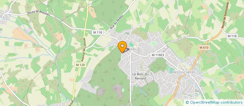 localisation de l'entreprise MONSIEUR MARC BRIZIO à BEAULIEU