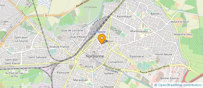 localisation de l'entreprise MONSIEUR MARC BRONORI à NARBONNE