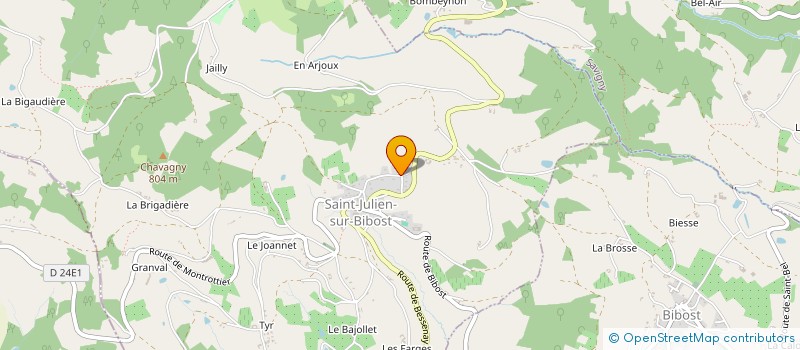localisation de l'entreprise MONSIEUR MARC BUFFARD à SAINT-JULIEN-SUR-BIBOST