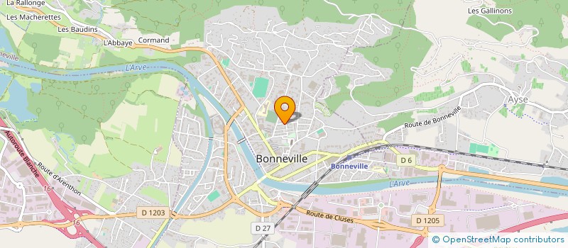 localisation de l'entreprise MONSIEUR MARC BUFFIERE  BONNEVILLE