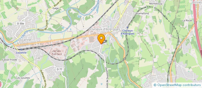 localisation de l'entreprise MONSIEUR MARC BUSTONE  CIVRIEUX-D'AZERGUES