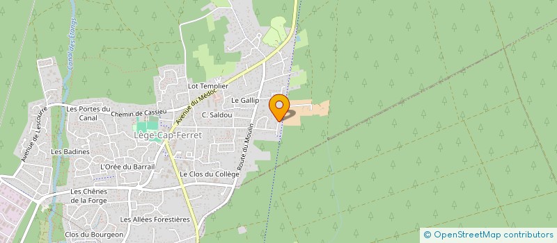 localisation de l'entreprise MONSIEUR MARC CABEZA à LEGE-CAP-FERRET