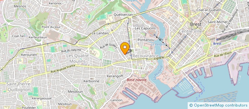 localisation de l'entreprise MONSIEUR MARC CADINOT à BREST