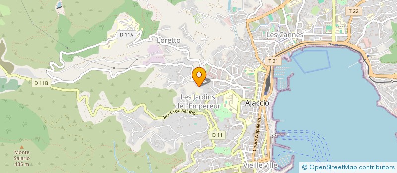 localisation de l'entreprise MONSIEUR MARC CALISTRI à AJACCIO
