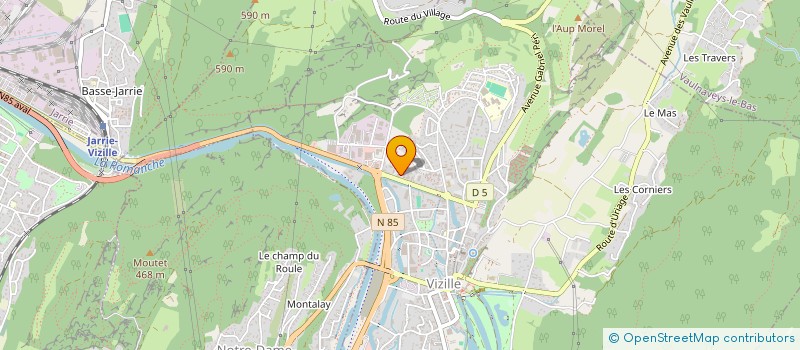 localisation de l'entreprise MONSIEUR MARC CAMPODONICO  VIZILLE