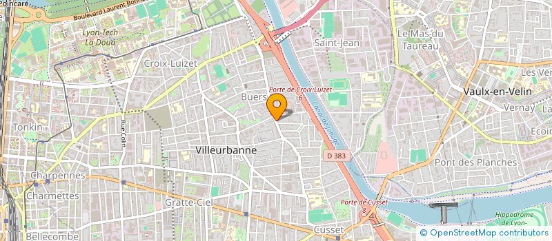 localisation de l'entreprise MONSIEUR MARC CAPEZZONE  VILLEURBANNE