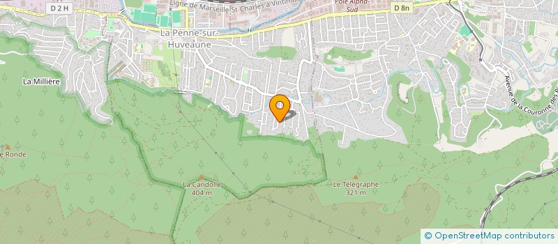 localisation de l'entreprise MONSIEUR MARC CAPOTOSTO  LA PENNE-SUR-HUVEAUNE