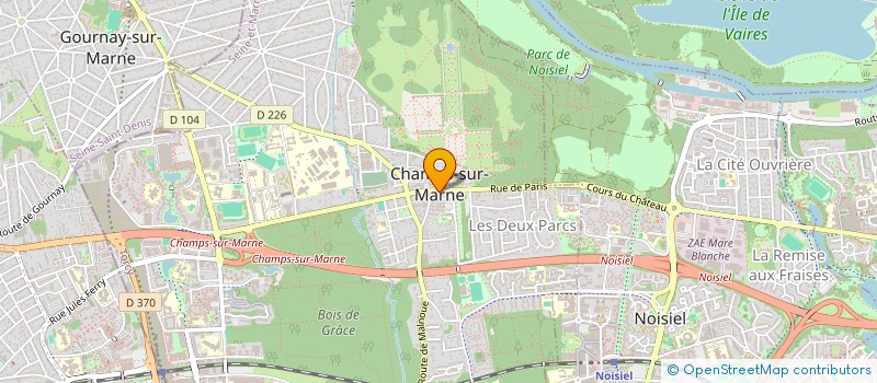 localisation de l'entreprise MONSIEUR MARC CARNELOS  CHAMPS-SUR-MARNE