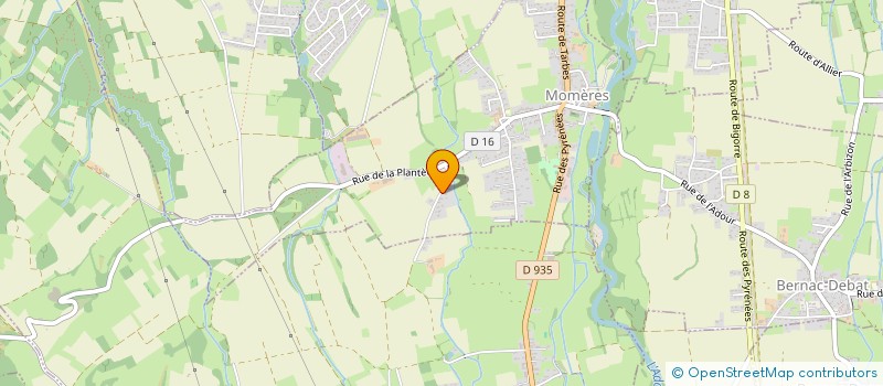 localisation de l'entreprise MONSIEUR MARC CARRERE  MOMERES