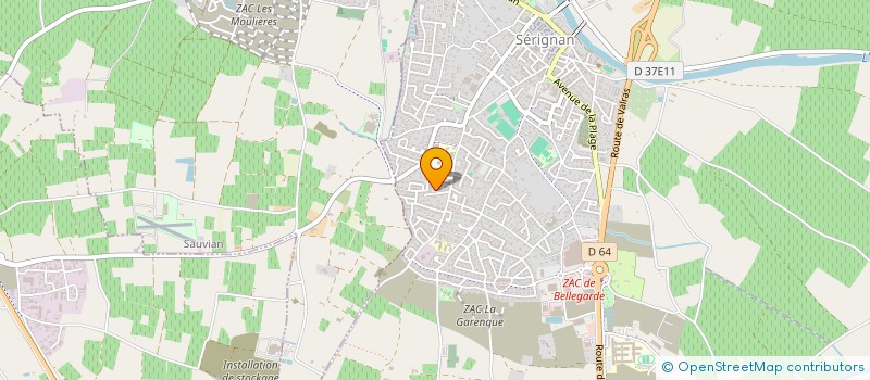 localisation de l'entreprise MONSIEUR MARC CAZOT  SERIGNAN