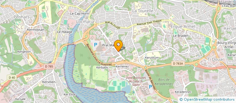 localisation de l'entreprise MONSIEUR MARC CHADUC  FOUESNANT