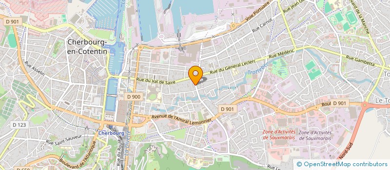 localisation de l'entreprise MONSIEUR MARC CHAILLET  CHERBOURG-EN-COTENTIN