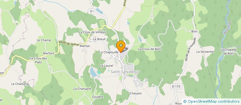 localisation de l'entreprise MONSIEUR MARC CHALAUD à SAINT-SALVADOUR