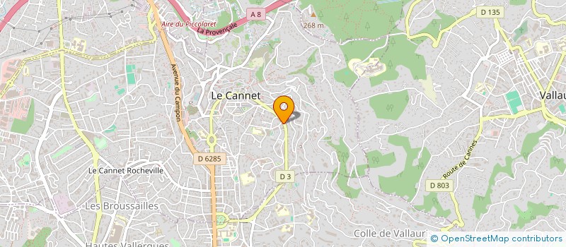 localisation de l'entreprise MONSIEUR MARC CHAMPAULT à LE CANNET