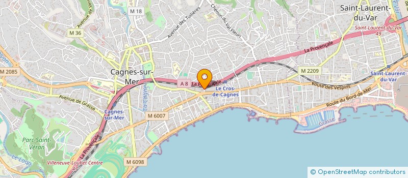 localisation de l'entreprise MONSIEUR MARC CHARBONNIER  CAGNES-SUR-MER