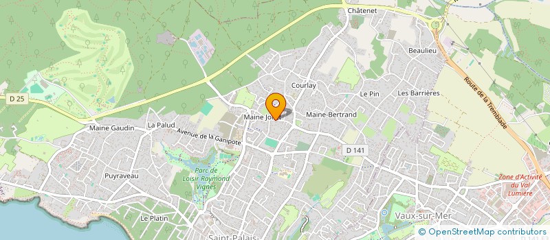 localisation de l'entreprise MONSIEUR MARC CHARDAVOINE  SAINT-PALAIS-SUR-MER