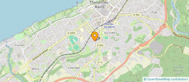 localisation de l'entreprise MONSIEUR MARC CHARPIN à THONON-LES-BAINS