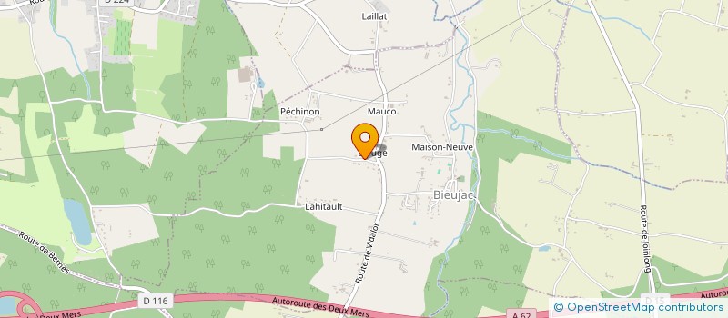 localisation de l'entreprise MONSIEUR MARC CHATEAUNEUF  BIEUJAC