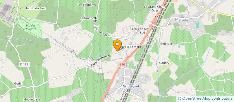 localisation de l'entreprise MONSIEUR MARC CHATIN à TIZAC-DE-LAPOUYADE