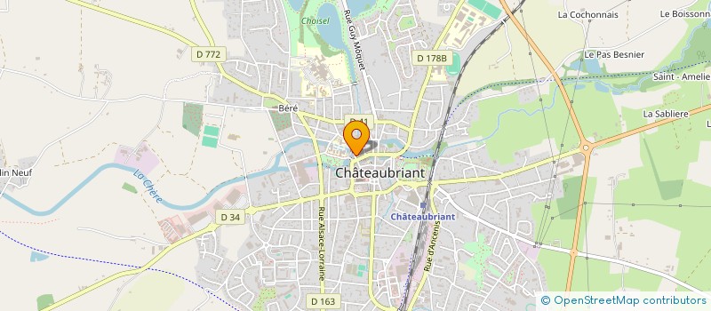 localisation de l'entreprise MONSIEUR MARC CHATRY  CHATEAUBRIANT