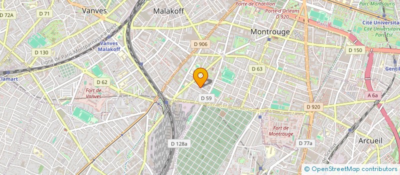 localisation de l'entreprise MONSIEUR MARC CHAUVOIS  MONTROUGE