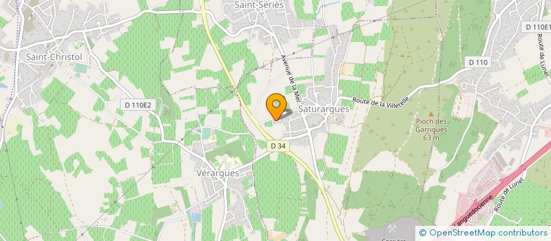 localisation de l'entreprise MONSIEUR MARC CHERVALIER  SATURARGUES