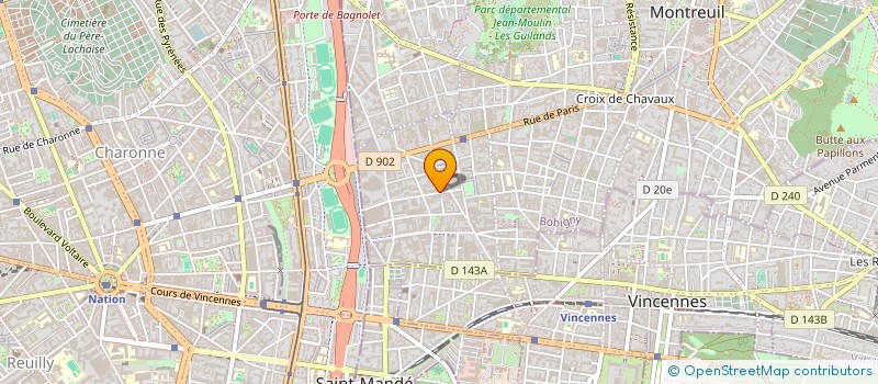 localisation de l'entreprise MONSIEUR MARC CHERY à MONTREUIL