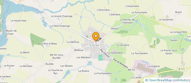 localisation de l'entreprise MONSIEUR MARC CHESNAIS à ERBREE