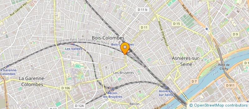 localisation de l'entreprise MONSIEUR MARC CHETATA  BOIS-COLOMBES