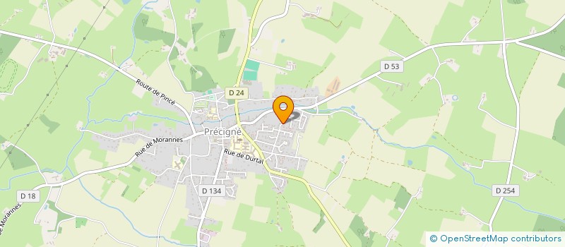 localisation de l'entreprise MONSIEUR MARC CHEVALIER  PRECIGNE