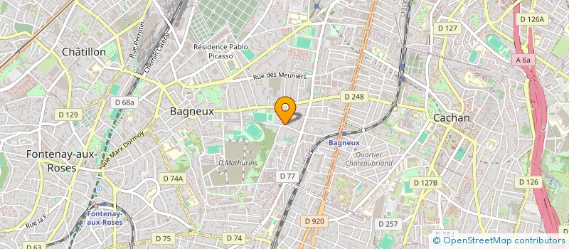 localisation de l'entreprise MONSIEUR MARC CHEVALLIER à BAGNEUX