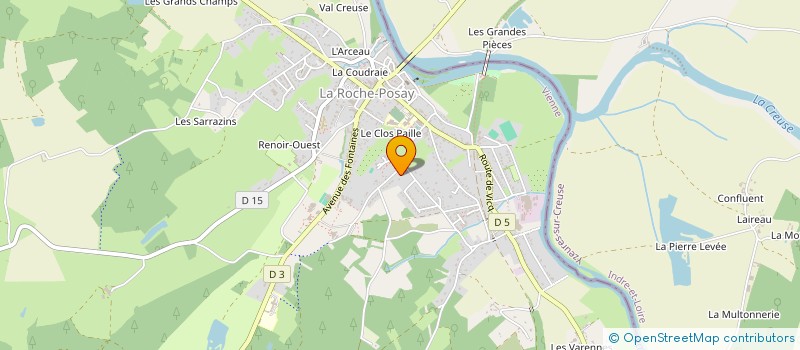 localisation de l'entreprise MONSIEUR MARC CHEVREAU à LA ROCHE-POSAY