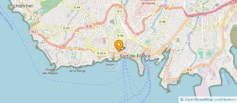 localisation de l'entreprise MONSIEUR MARC CHEYLAN  FORT-DE-FRANCE