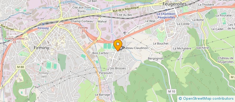 localisation de l'entreprise MONSIEUR MARC CHEYNET  LE CHAMBON-FEUGEROLLES